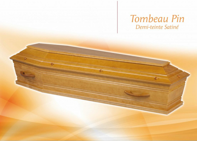 tombeau pin demi teinte satine